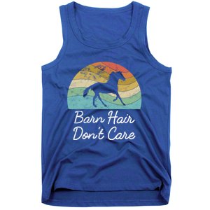 Barn Hair Dont Care Horse Rider Riding Racing Equestrian Run Meaningful Gift Tank Top