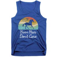 Barn Hair Dont Care Horse Rider Riding Racing Equestrian Run Meaningful Gift Tank Top