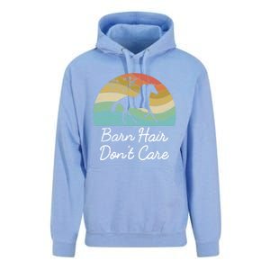 Barn Hair Dont Care Horse Rider Riding Racing Equestrian Run Meaningful Gift Unisex Surf Hoodie