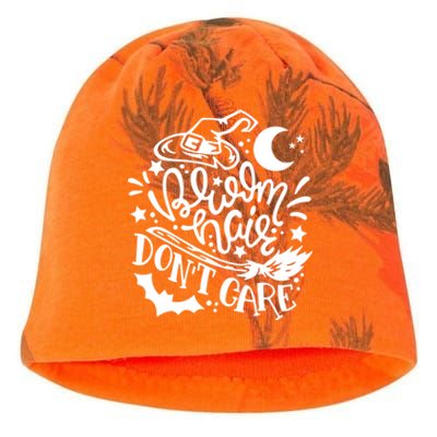 Broom Hair Dont Care Funny Witches Distressed Cool Gift Kati - Camo Knit Beanie