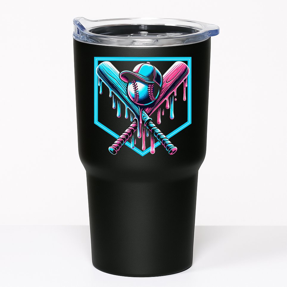 Baseball Home Drip  Baseball Bat Gift Tumbler