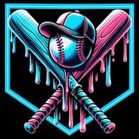 Baseball Home Drip  Baseball Bat Gift Premium T-Shirt