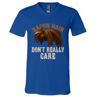 Bacon Hair DonT Really Care Video Gamers Gift V-Neck T-Shirt