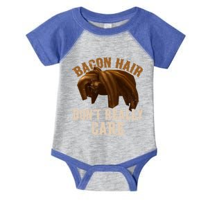 Bacon Hair DonT Really Care Video Gamers Gift Infant Baby Jersey Bodysuit