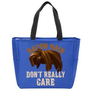 Bacon Hair DonT Really Care Video Gamers Gift Zip Tote Bag