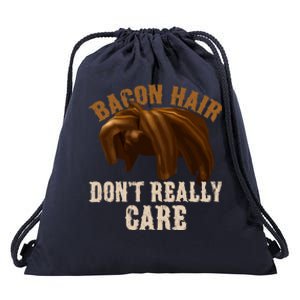 Bacon Hair DonT Really Care Video Gamers Gift Drawstring Bag