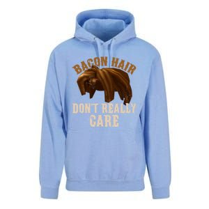 Bacon Hair DonT Really Care Video Gamers Gift Unisex Surf Hoodie