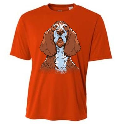 Basset Hound Dog Cooling Performance Crew T-Shirt