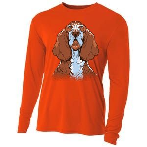 Basset Hound Dog Cooling Performance Long Sleeve Crew