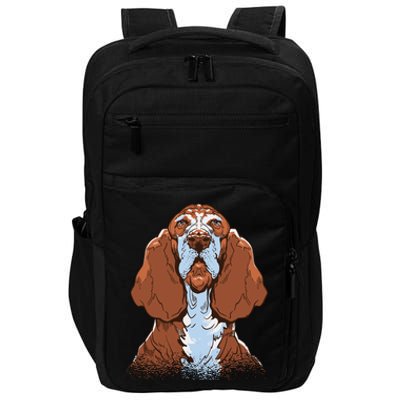 Basset Hound Dog Impact Tech Backpack