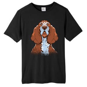 Basset Hound Dog Tall Fusion ChromaSoft Performance T-Shirt