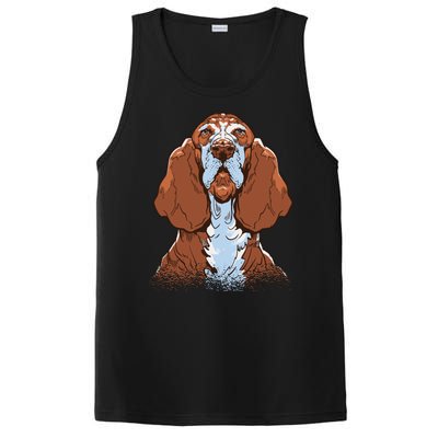 Basset Hound Dog PosiCharge Competitor Tank