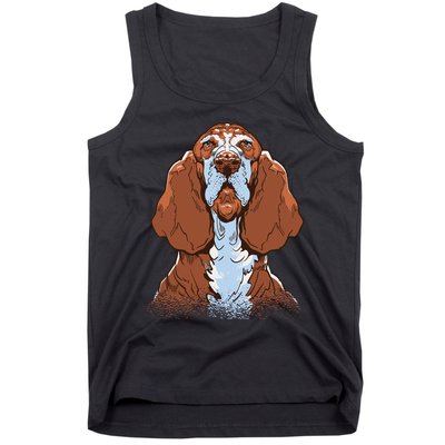 Basset Hound Dog Tank Top