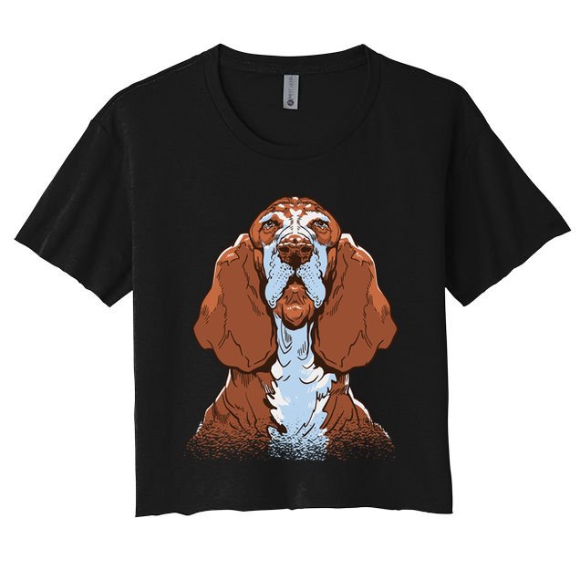 Basset Hound Dog Crop Top
