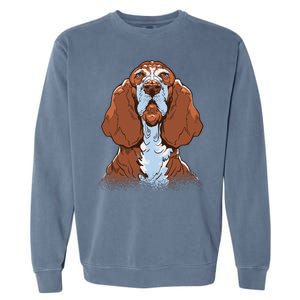 Basset Hound Dog Garment-Dyed Sweatshirt