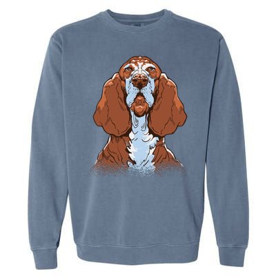 Basset Hound Dog Garment-Dyed Sweatshirt