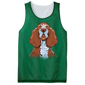 Basset Hound Dog Mesh Reversible Basketball Jersey Tank