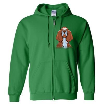 Basset Hound Dog Full Zip Hoodie