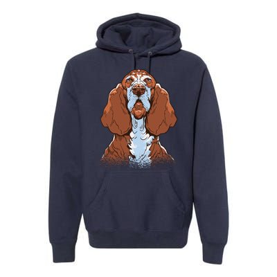 Basset Hound Dog Premium Hoodie