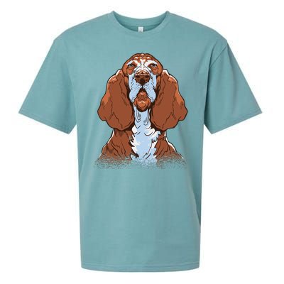 Basset Hound Dog Sueded Cloud Jersey T-Shirt