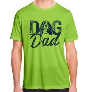 Basset Hound Dog Dad Adult ChromaSoft Performance T-Shirt