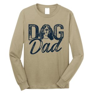 Basset Hound Dog Dad Long Sleeve Shirt