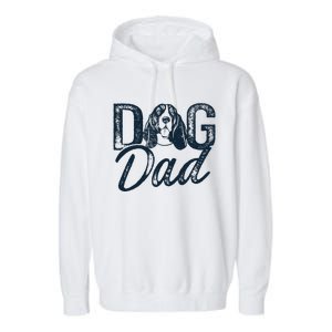 Basset Hound Dog Dad Garment-Dyed Fleece Hoodie