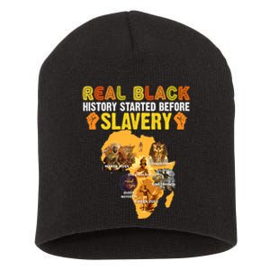 Black History Didn't Start With Slavery Black History Month Short Acrylic Beanie