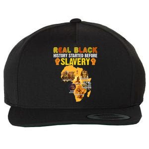 Black History Didn't Start With Slavery Black History Month Wool Snapback Cap