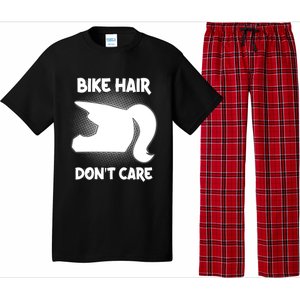 Bike Hair Don't Care Motorcycle Enduro Dirt Bike Riding Gift Pajama Set