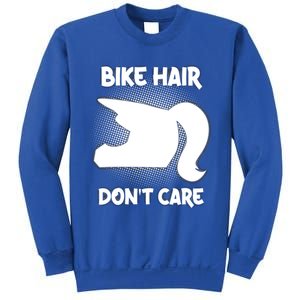 Bike Hair Don't Care Motorcycle Enduro Dirt Bike Riding Gift Sweatshirt