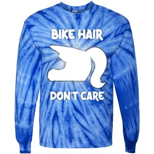 Bike Hair Don't Care Motorcycle Enduro Dirt Bike Riding Gift Tie-Dye Long Sleeve Shirt