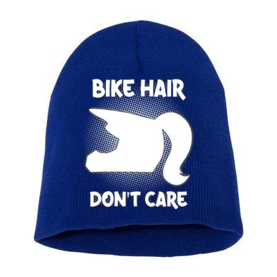 Bike Hair Don't Care Motorcycle Enduro Dirt Bike Riding Gift Short Acrylic Beanie