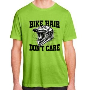 Bike Hair Don't Care Motorcycle Enduro Dirt Bike Riding Meaningful Gift Adult ChromaSoft Performance T-Shirt