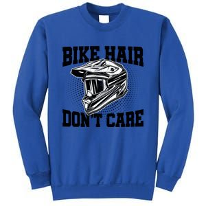 Bike Hair Don't Care Motorcycle Enduro Dirt Bike Riding Meaningful Gift Sweatshirt