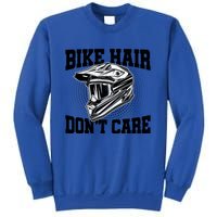 Bike Hair Don't Care Motorcycle Enduro Dirt Bike Riding Meaningful Gift Sweatshirt