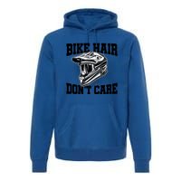 Bike Hair Don't Care Motorcycle Enduro Dirt Bike Riding Meaningful Gift Premium Hoodie