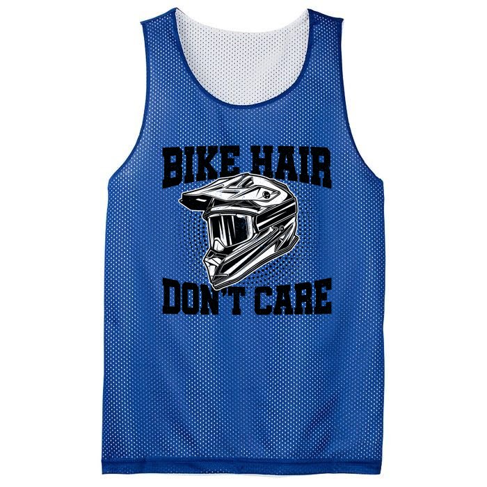 Bike Hair Don't Care Motorcycle Enduro Dirt Bike Riding Meaningful Gift Mesh Reversible Basketball Jersey Tank