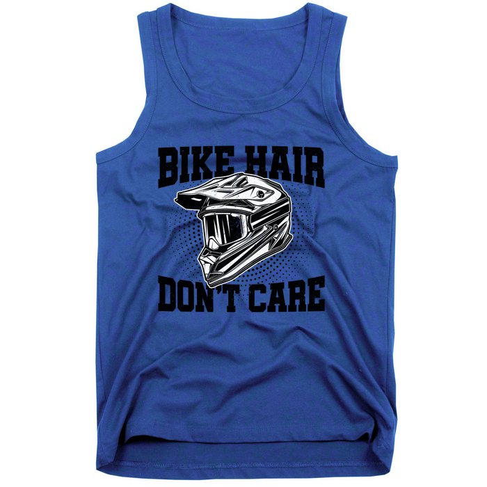 Bike Hair Don't Care Motorcycle Enduro Dirt Bike Riding Meaningful Gift Tank Top