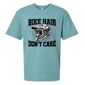 Bike Hair Don't Care Motorcycle Enduro Dirt Bike Riding Meaningful Gift Sueded Cloud Jersey T-Shirt