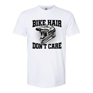 Bike Hair Don't Care Motorcycle Enduro Dirt Bike Riding Meaningful Gift Softstyle CVC T-Shirt