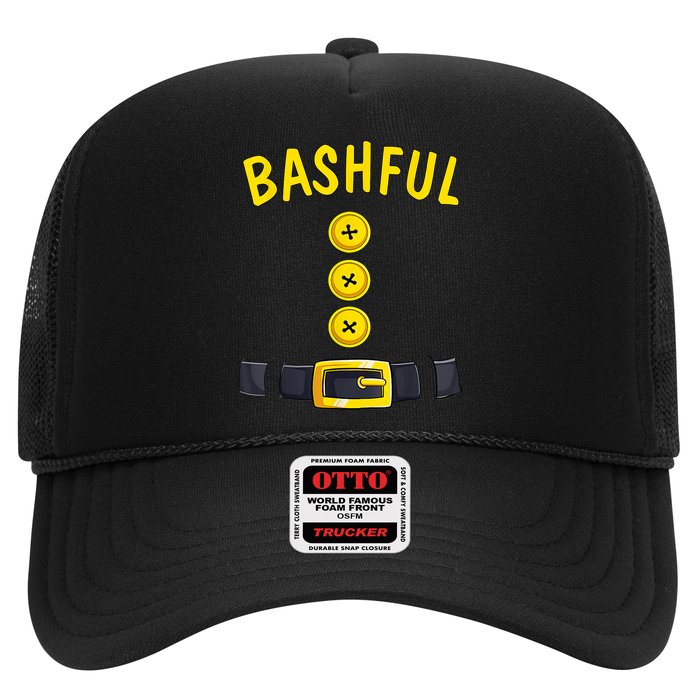 Bashful Halloween Dwarf Costume Color Matching Bashful Dwarf Trucker Hat