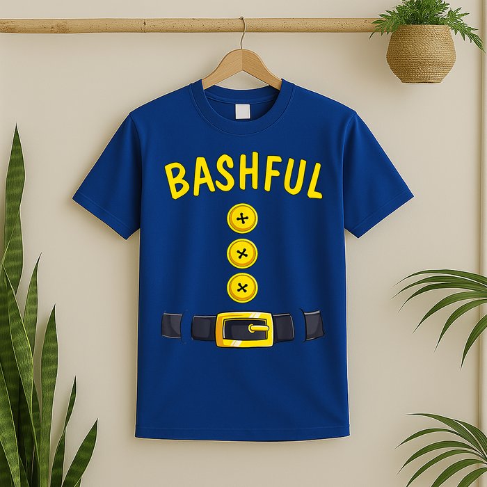 Bashful Halloween Dwarf Costume Color Matching Bashful Dwarf T-Shirt
