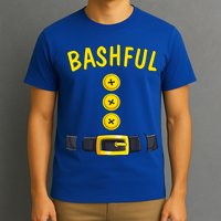 Bashful Halloween Dwarf Costume Color Matching Bashful Dwarf T-Shirt