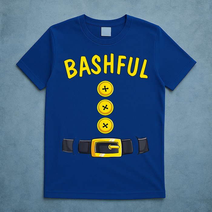 Bashful Halloween Dwarf Costume Color Matching Bashful Dwarf T-Shirt