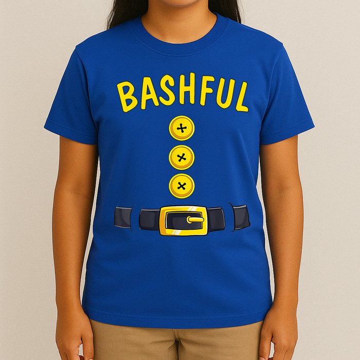 Bashful Halloween Dwarf Costume Color Matching Bashful Dwarf T-Shirt