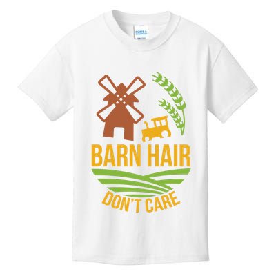 Barn Hair Don T Care Kids T-Shirt