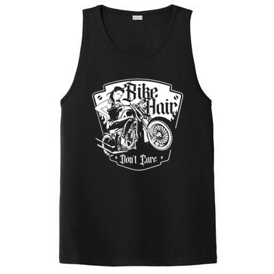 Bike Hair Don't Care Biker Motorcycle Bike Gift PosiCharge Competitor Tank