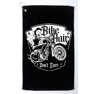 Bike Hair Don't Care Biker Motorcycle Bike Gift Platinum Collection Golf Towel