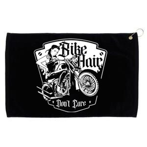 Bike Hair Don't Care Biker Motorcycle Bike Gift Grommeted Golf Towel